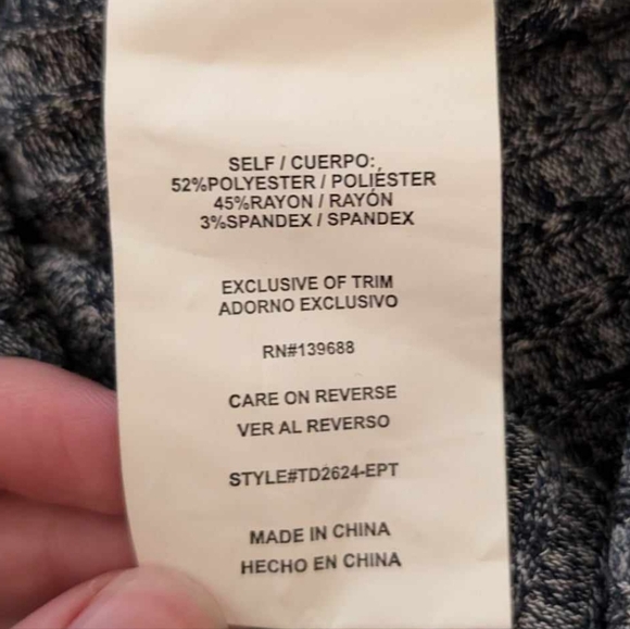 Nwt taylor and sage blue long sleeve ribbed sweater dress‎ size medium - Picture 6 of 6